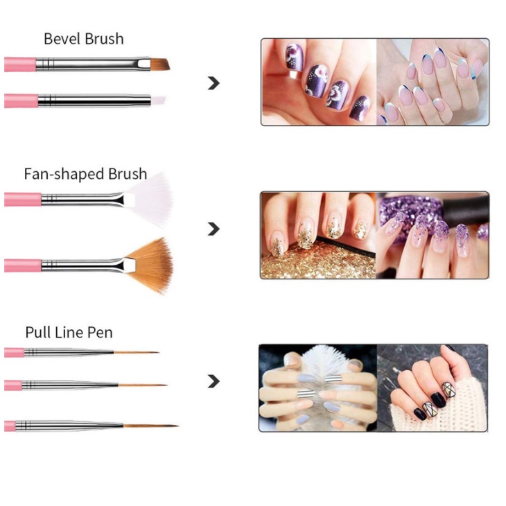 Bộ dụng cụ trang trí móng tay nghệ thuật<br>