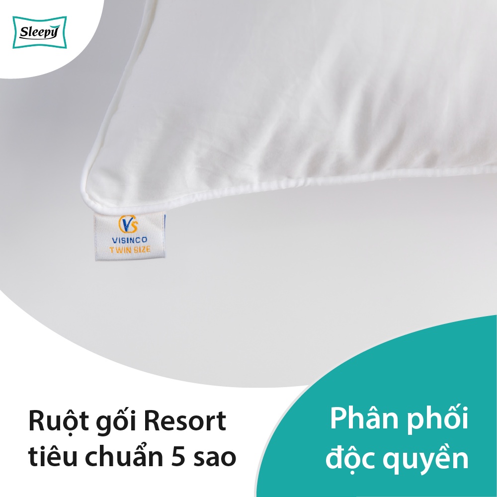 Ruột Gối Nằm, Gối Hơi Bông Microfiber T230 Cao Cấp Tiêu Chuẩn Khách Sạn Thương Hiệu SLEEPY - VISINCO
