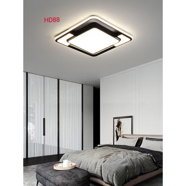 Đèn ốp trần 3 chế độ trang trí phòng khách,phòng ngủ phi 450 -500mm