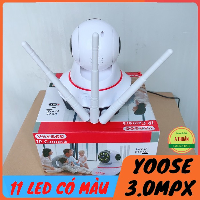 Camera IP Yoosee 3.0Mpx Kèm Thẻ 32GB Chất Lượng Tuyệt Đối-1296P Hình Ảnh Cực Rõ Nét Ngày Và Đêm