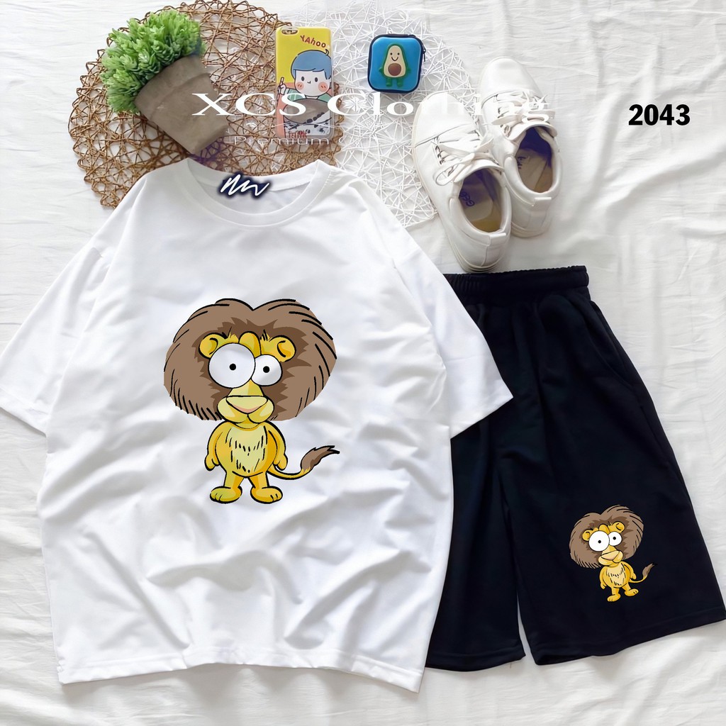 Đồ Bộ Hoạt Hình Unisex BÒ SỮA – Aossi , Set Cartoon, Freesize, Thun Cotton, Nam Nữ Đều Mặc Được