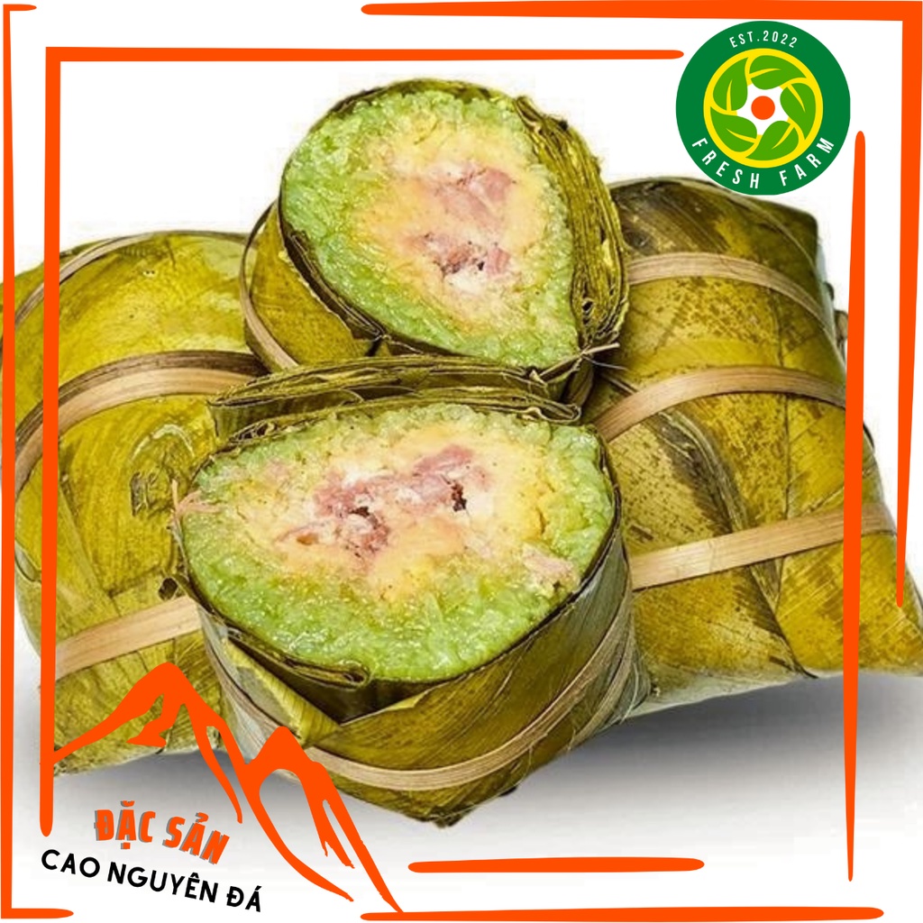 Bánh chưng gù Hà Giang | Làm từ gạo nếp nương vùng cao | Nhân từ thịt Lợn đen Hà Giang
