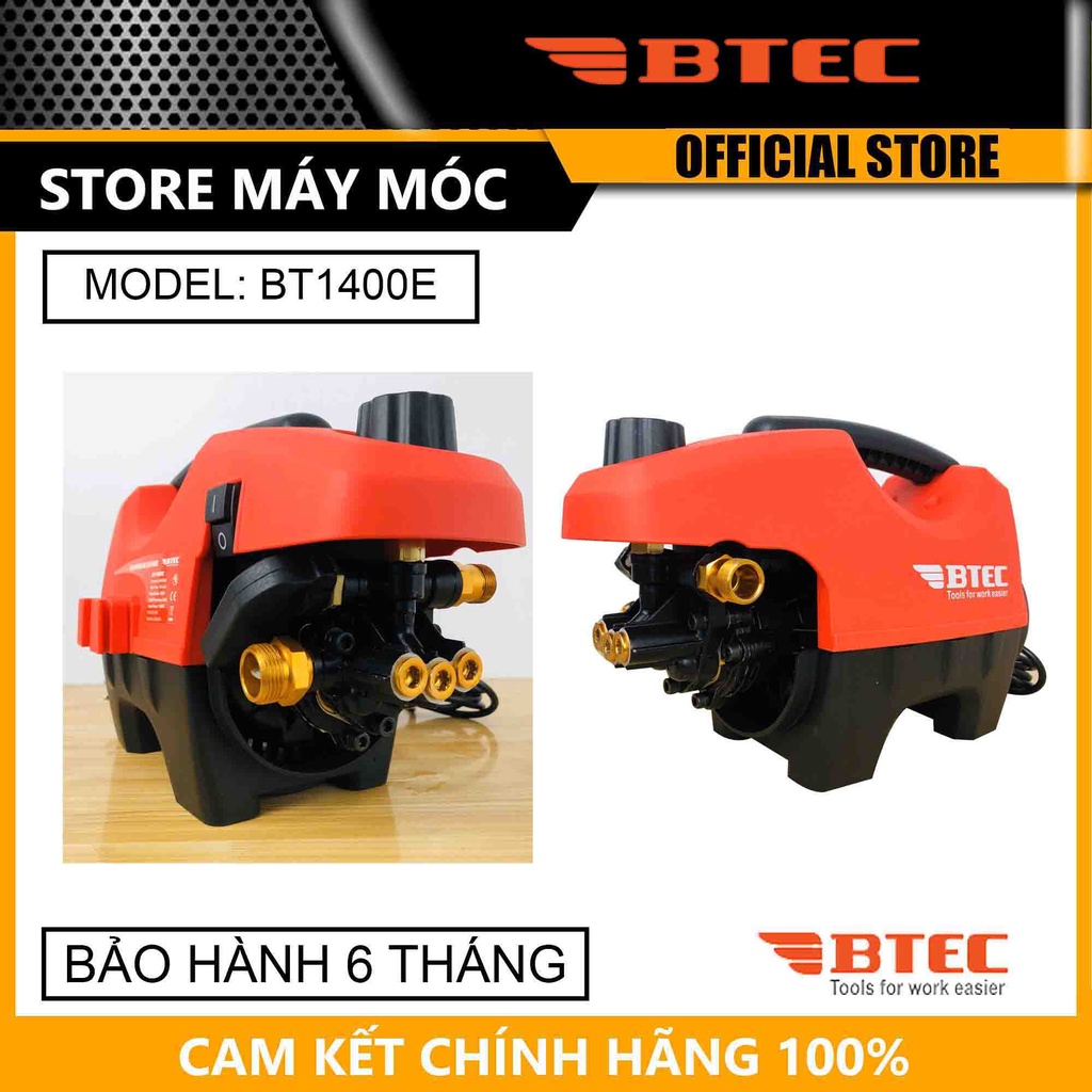 Máy rửa xe 1400W BTEC BT1400E (có chỉnh áp)- HÀNG CHÍNH HÃNG