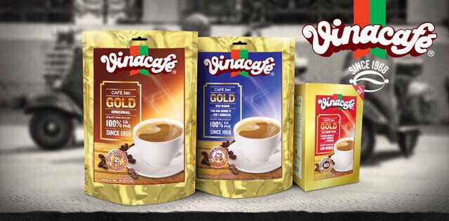 Cà phê sữa hòa tan VinaCafe 3 in 1 Gold Original bịch 24 gói 480g (Date 2020)