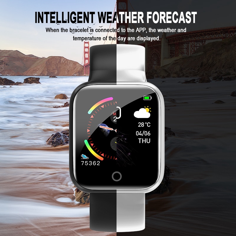 Apple i5 IOS VS B57 watch counting steps / listening to music / dialing / measuring heart rate smart for men and women