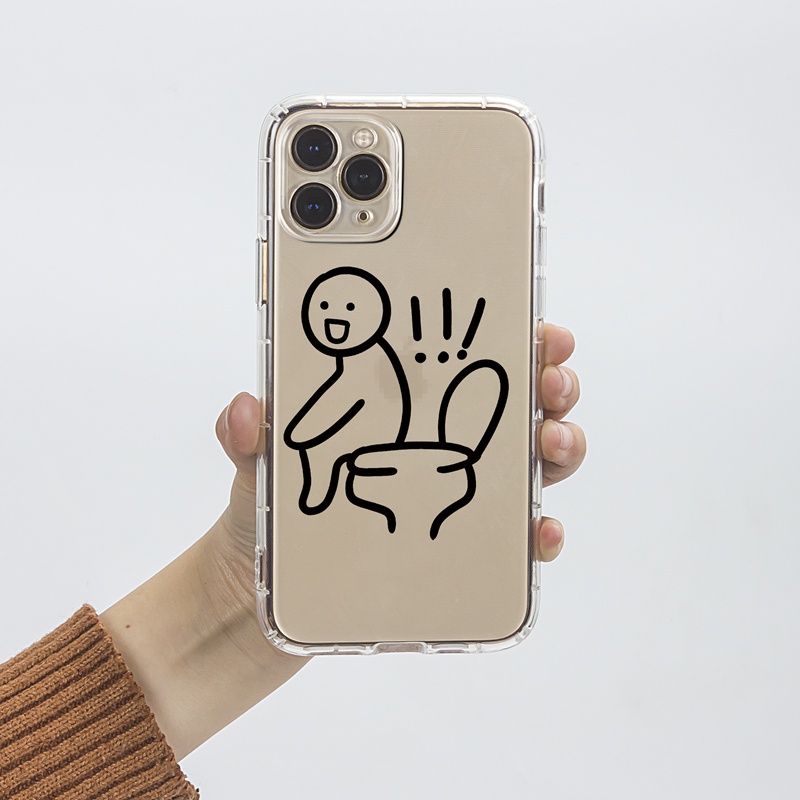 Ốp lưng iphone Ốp điện thoại Suntaiho bằng TPU in hình toilet bảo vệ cho iPhone 13 12 11 Pro Max X Xs Max XR 8 7 6 6S Plus