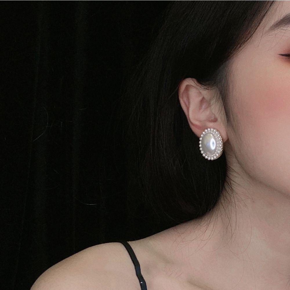 LILYES Bông Tai Đính Đá Phong Cách Retro Dễ Thương Dành Cho Nữ
