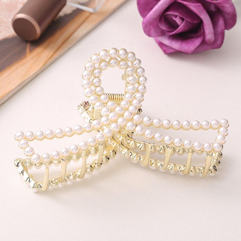 Kẹp Tóc Hình Bướm Màu Ngà Dễ Phối Đồ Thời Trang Cho Nữ