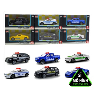 Mô hình xe cảnh sát bằng kim loại nhiều mẫu police 1:64