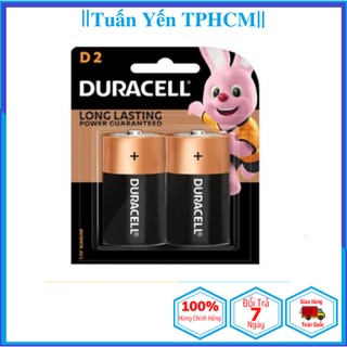 Pin đại D Duracell LR20, MN1300 1.5V Alkaline - Vỉ 2 viên - Toppin