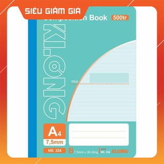 Sổ may dán gáy Klong A4 - 500 trang; Ms 324 - sỉ ib