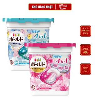 Viên Giặt Gelball, Viên Giặt Quần Áo Gel ball 4 in 1 Hộp 12 Viên