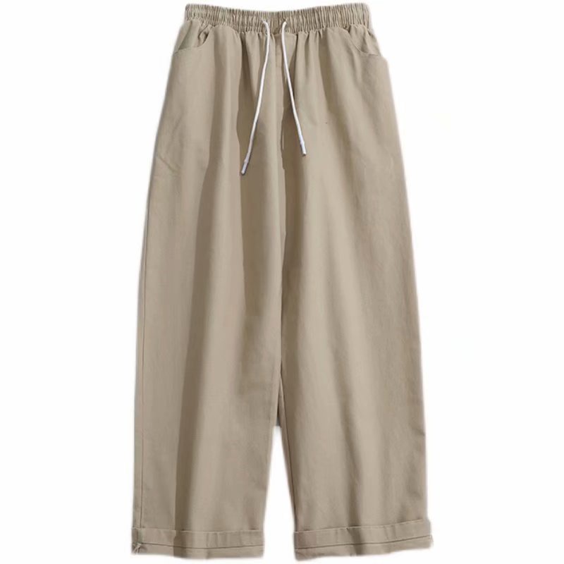 Quần ống rộng màu trơn phong cách Anh size S-3XL dành cho nam