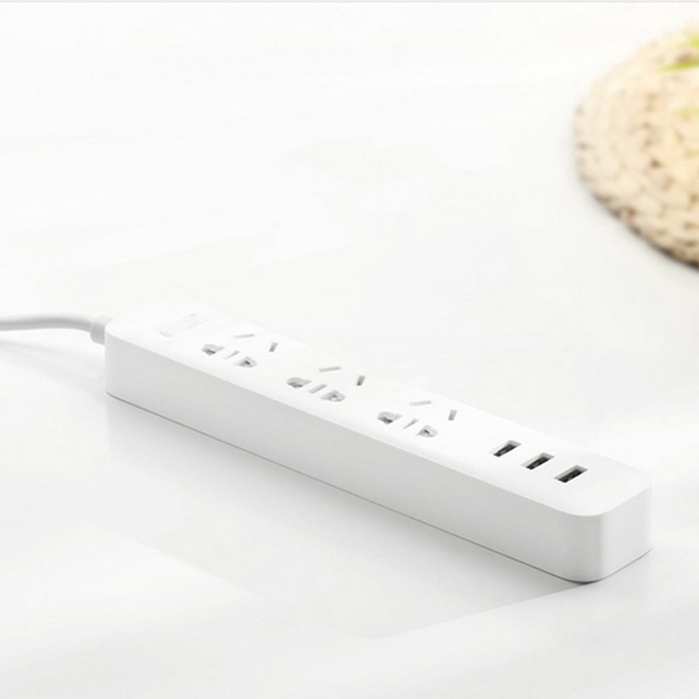 Xiaomi Smart Electronic Power Strip Socket Fast Charging 3 USB + 3 Sockets Plug