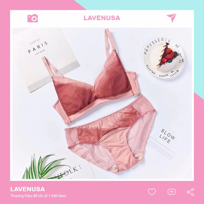 Bộ đồ lót đẹp cao cấp không gọng thoáng khí siêu hot BL03