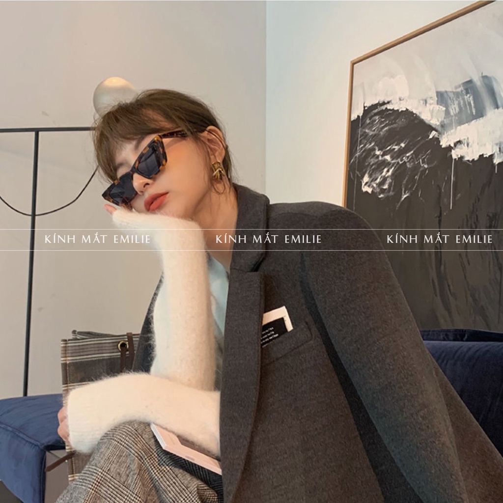Gọng kính mát ngang xéo mắt chống uv400 Emilie eyewear phụ kiện thời trang CHAPSAL