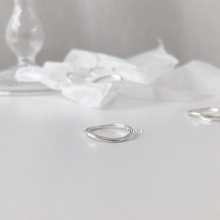 Nhẫn Trơn uốn cong Bạc 925 - Wavy ring