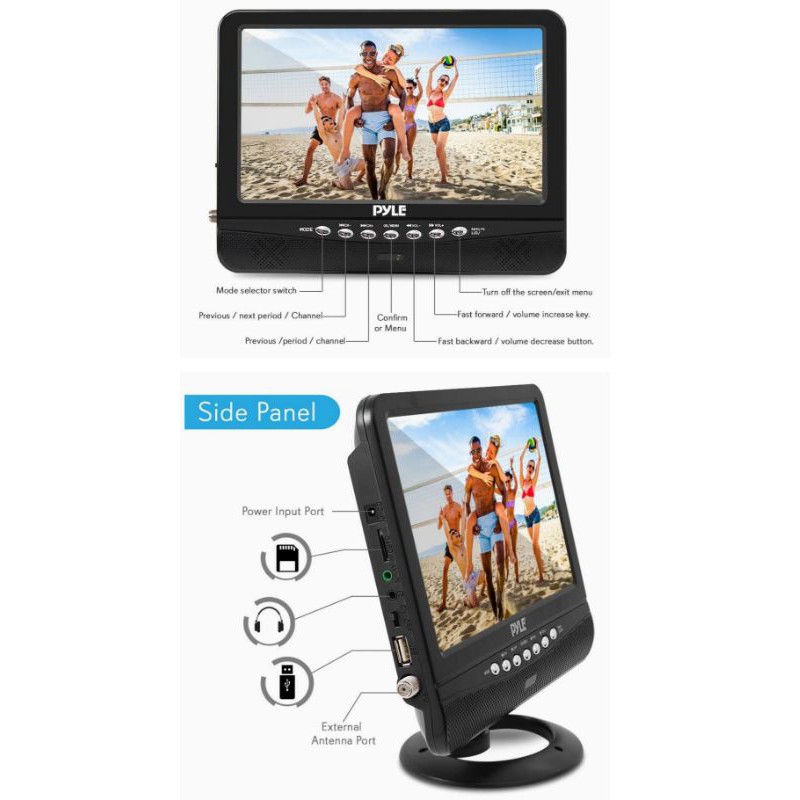 Tivi di động 9.5inch có hỗ trợ thẻ nhớ USB | BigBuy360 - bigbuy360.vn
