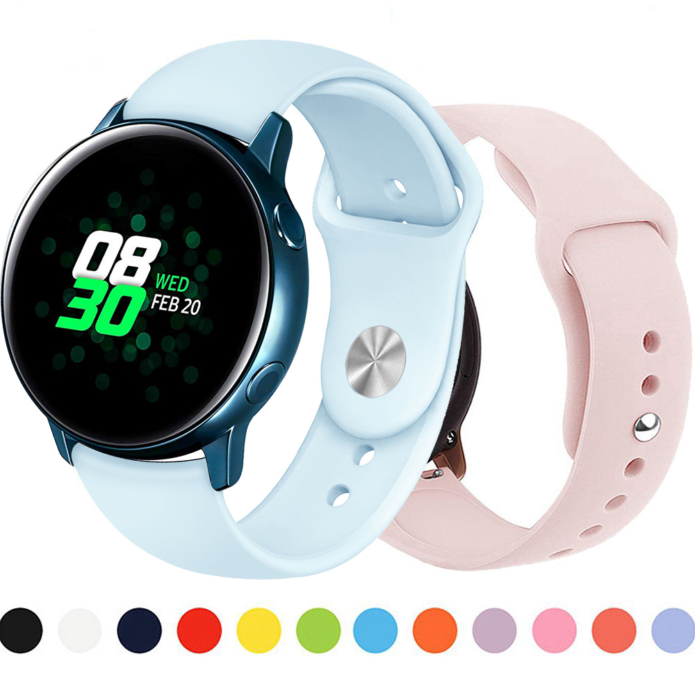 Dây Đeo Silicon 20mm Cho Đồng Hồ Thông Minh Samsung Galaxy Watch 42mm / Gear S2 Classic / Galaxy Amazfit Pop / Gts 2