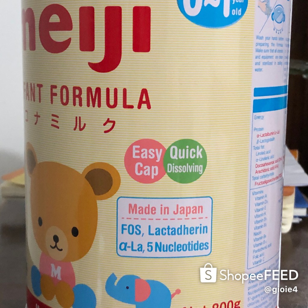 Combo 4 lon Meiji số 0 800gr