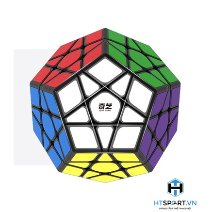 RuBik Lập Phương, Rubik Megaminx 12 Mặt Khối Lập Phương Viền Đen, Phát Triễn IQ Cao Cấp ( Black )