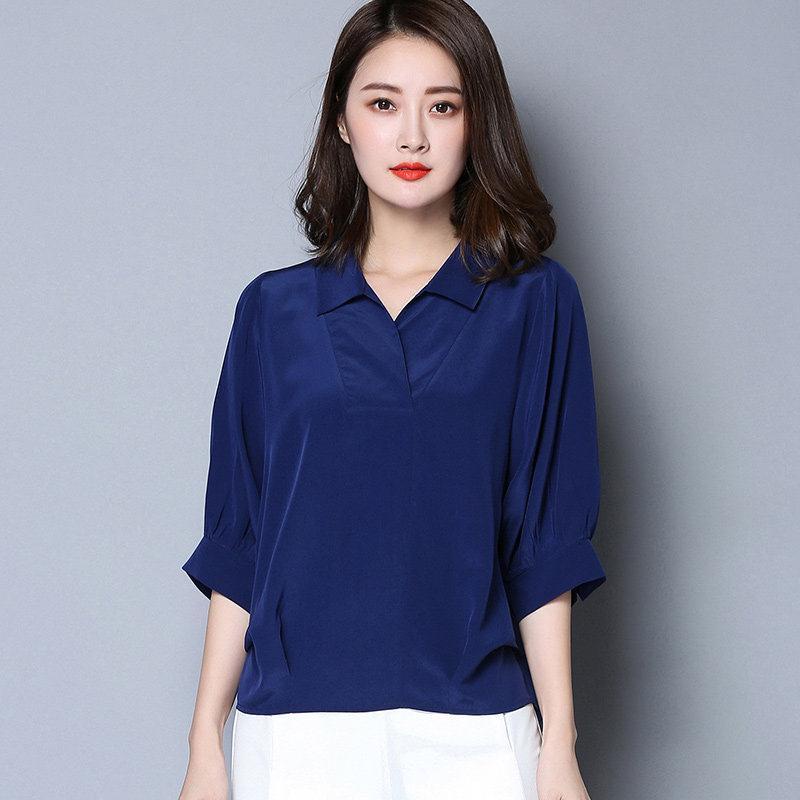 Áo Sơ Mi chiffon Dáng Rộng Thời Trang Mùa Hè Cho Phụ Nữ Trung Niên