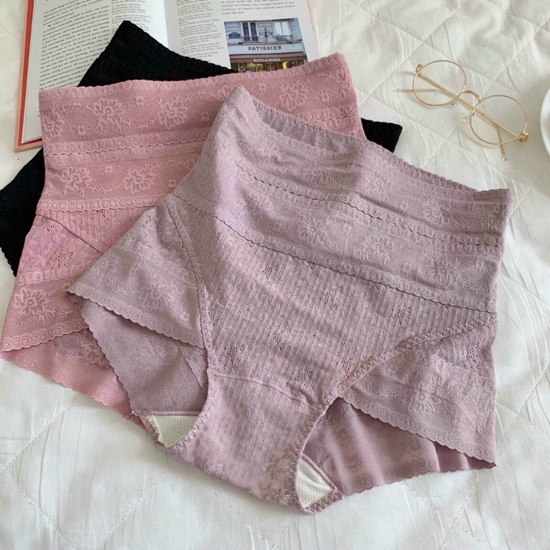 QUẦN lót GEN NỊT BỤNG 88188 cao cấp phối ren đẹp sexy ôm bụng chống cuộn
