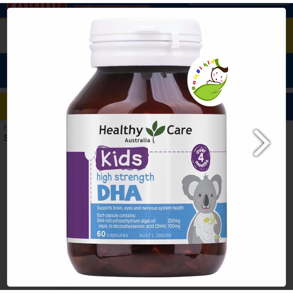 Viên uống DHA Healthy Care 60 viên (mẫu mới)