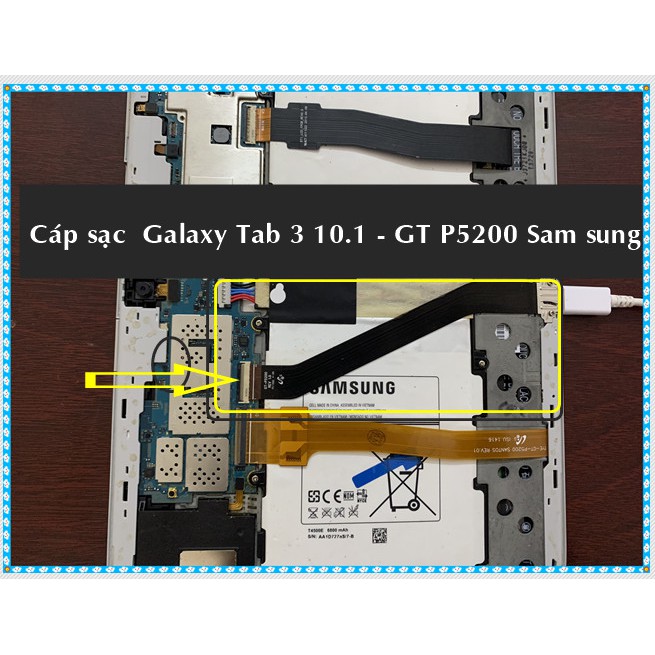 Cáp sạc Galaxy Tab 3 10.1 - GT P5200 Sam sung