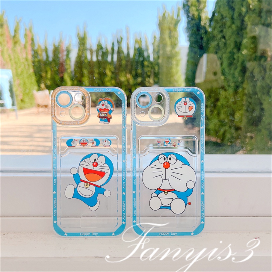 Ốp Điện Thoại TPU Mềm Trong Suốt Có Ngăn Đựng Thẻ Cho IPhone 14 13 12 11 Pro Max X XR Xs Max 8 7 Plus SE 2020