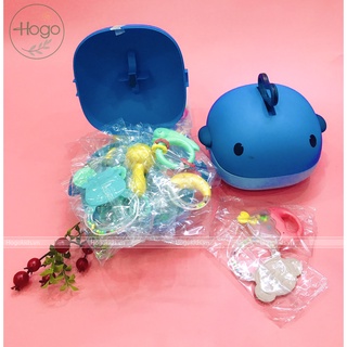 Xúc xắc gặm nướu cho bé làm từ nhựa ABS và silicon cao cấp nhiều màu sắc kích thích mắt