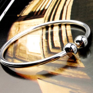 Women's Silver Plated Open Hand Bangle Bracelet