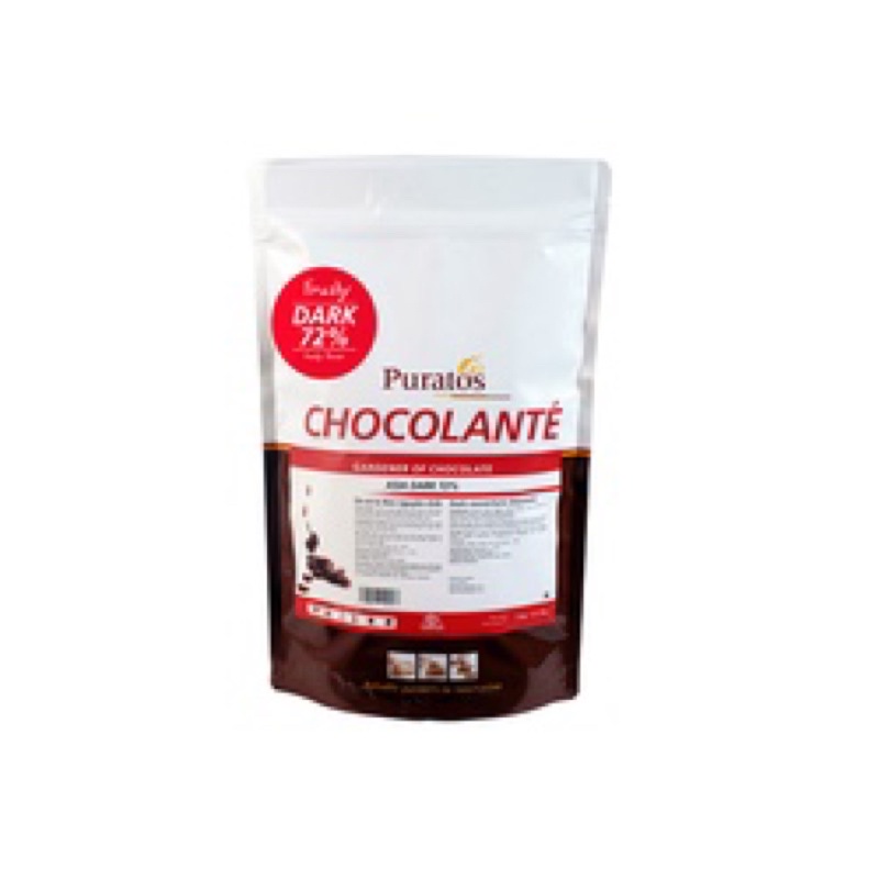 Socola nút đen 72% - gói lẻ 100g