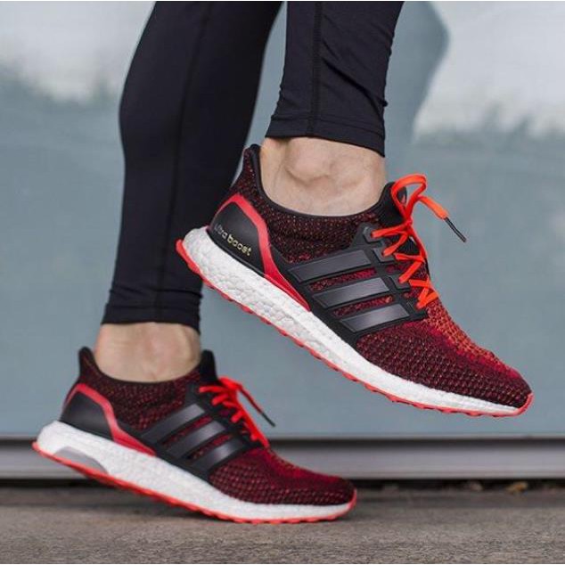 Xả Xả XẢ Bảo hành Giày ADIDAS ULTRA BOOST SOLAR RED BLACK NAM NỮ Đẹp Nhất New Nhẩt NEW ✔️ `