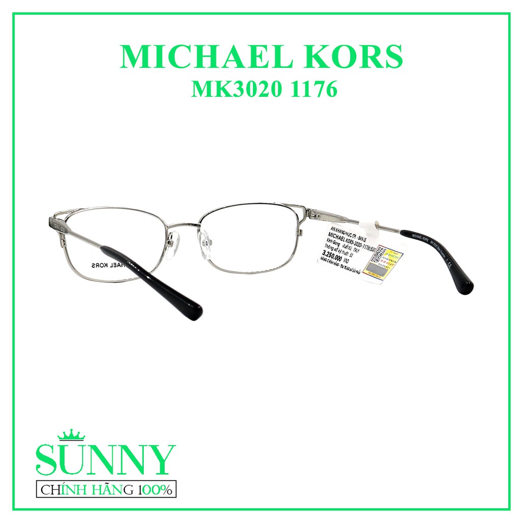 Gọng kính thời trang Michael Kors MK3020 1176 chính hãng, thiết kế dễ đeo bảo vệ mắt