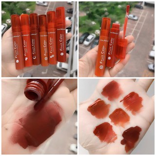 Set 6 cây son kem Kiss Beauty Fruit Color nắp trong
