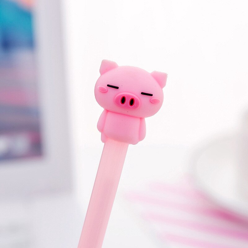 Bút Mực Gel Hình Chú Heo Hồng Dễ Thương