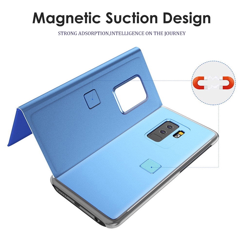 Ốp điện thoại nắp lật tráng gương thông minh dành cho Samsung Galaxy S20 Plus Ultra A51 A71 A50 A70