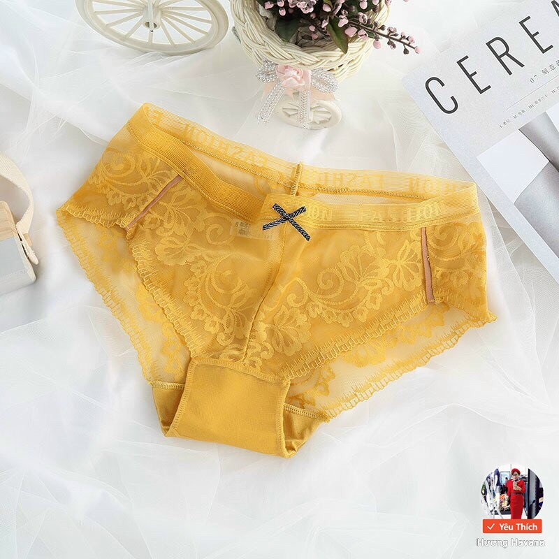 Quần lót nữ ren hoa cạp lưới FAshion - freesize - quần chip nữ thời trang cao cấp FLQ72 | BigBuy360 - bigbuy360.vn