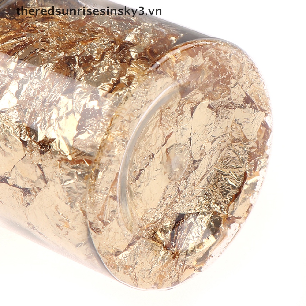 * * Móng Tay Nghệ Thuật Lá Bạc / Vàng Kim Trang Trí Nghệ Thuật Thủ Công DIY