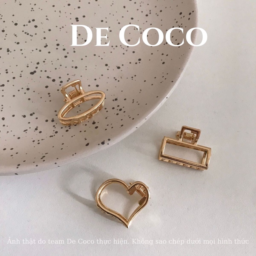 Kẹp tóc mái Hàn Quốc, kẹp tóc kim loại mini Lime decoco.accessories