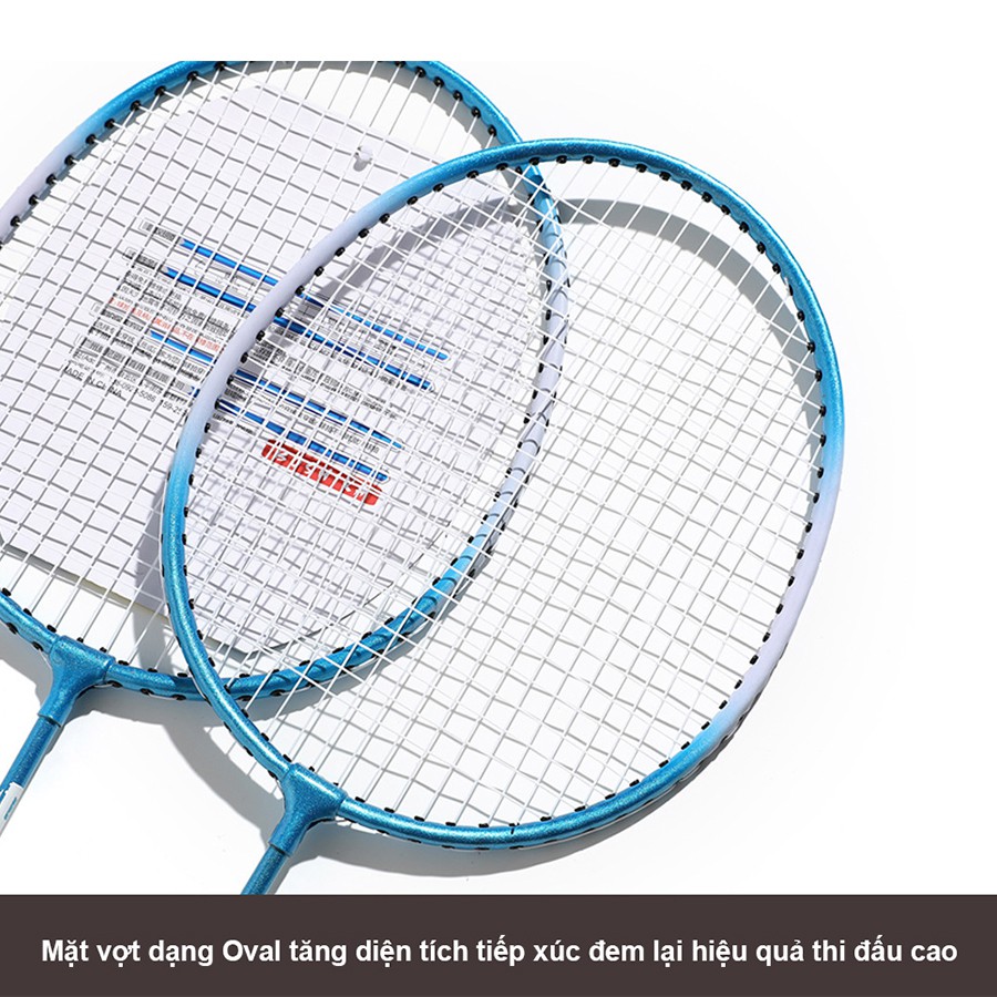 Bộ 2 vợt cầu lông cho người mới bắt đầu tặng kèm cầu tập và 1 cuốn vợt chống trơn