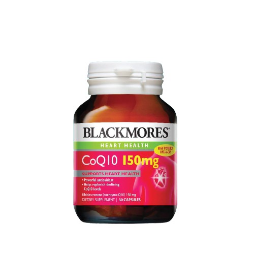 Blackmores Viên Uống Bổ Sung CoQ10 150mg Hỗ Trợ Tim Mạch 30 Viên