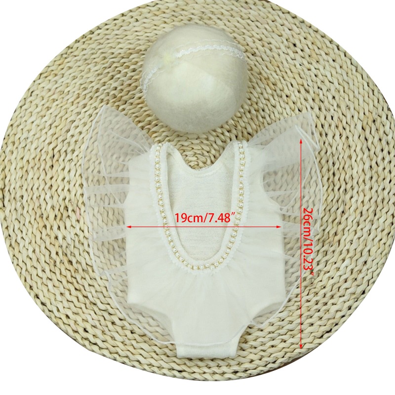 Bộ Trang Phục Múa Ba Lê Gồm Băng Cài Đầu Và Đầm Xinh Xắn Cho Bé 0-2 Tháng Tuổi