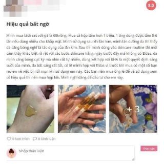 ⚡️💧 SERUM TẾ BÀO GỐC - ELDAS - EG TOX PROGRAM 💧⚡️