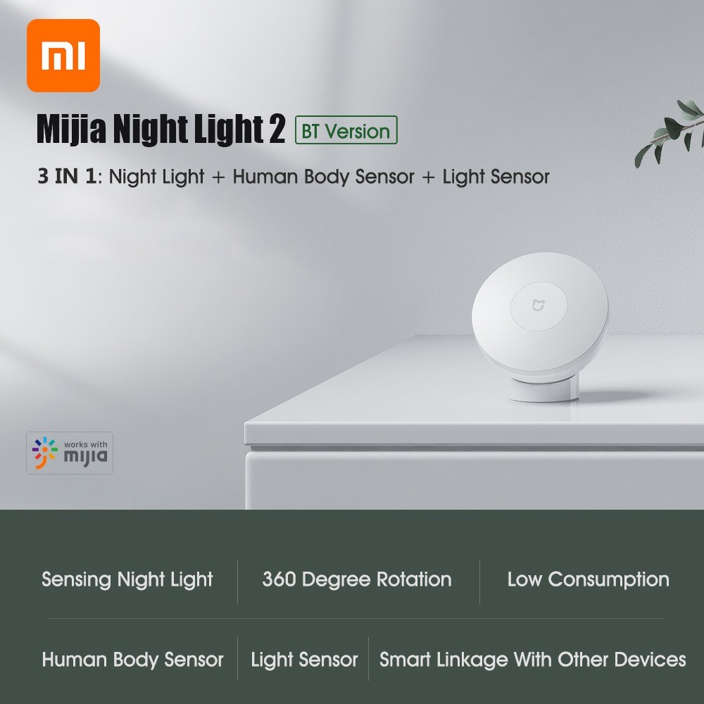 Đèn cảm ứng đêm v2 Xiaomi MJYD02YL｜BH 12 Tháng