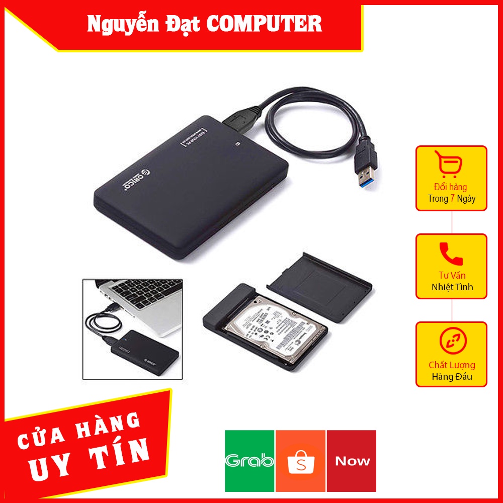 Box ổ cứng 2.5'' Orico 2577U3 Sata 3.0,Dùng cho HDD, SSD - HÀNG CHÍNH HÃNG,Bảo hành 12 tháng