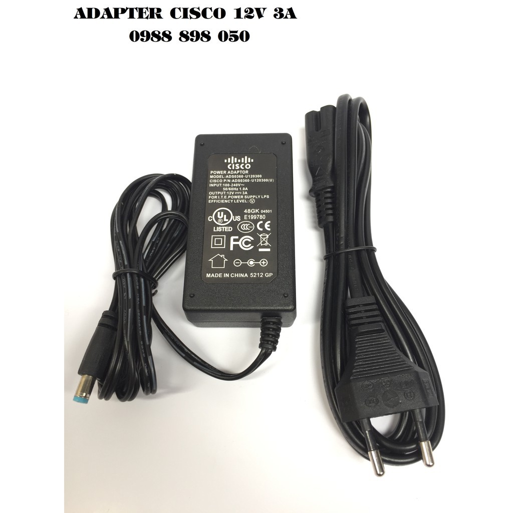 BÁN ADAPTER 12V 3A CISCO CHÍNH HÃNG SHOPPHUKIEN192