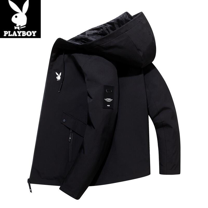Áo Khoác Hoodie Playboy Dáng Rộng Phong Cách Hàn Quốc Trẻ Trung Cho Nam