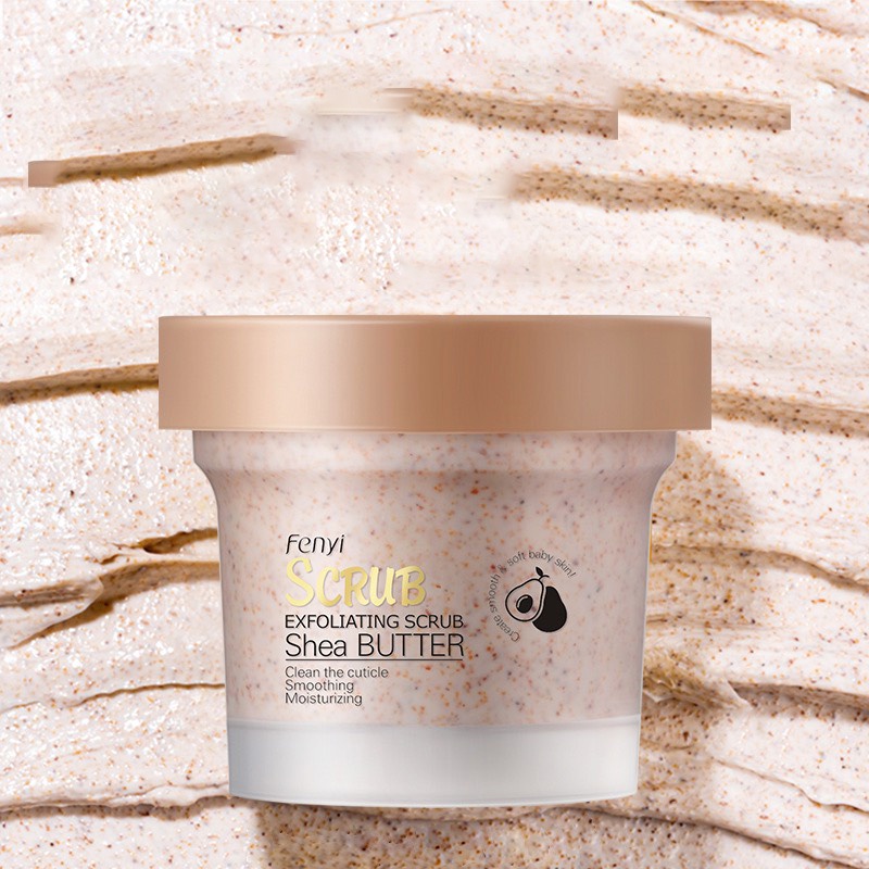 [Bơ Hạt Mỡ] Tẩy tế bào chết body toàn thân bơ Fenyi Scrub Shea Butter 100gr tẩy sạch da chết dưỡng ẩm trắng mịn